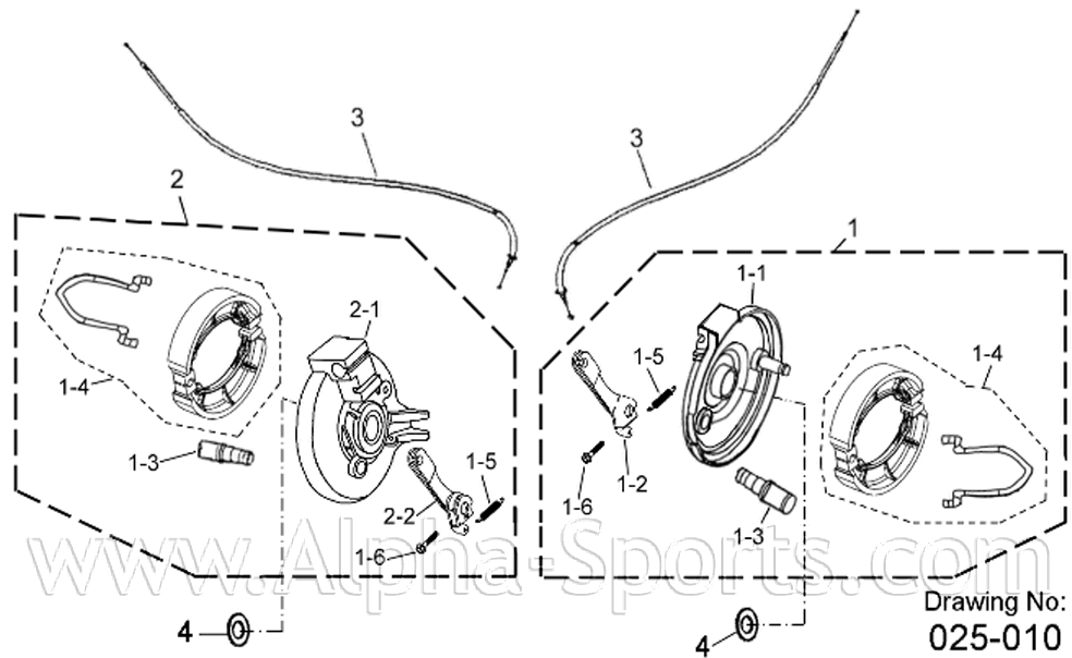 OEM Throttle Cable For 90cc ATVs (Alpha Sports, LG, Kolt, Cobra, Revo, Daisy) | Genuine Part