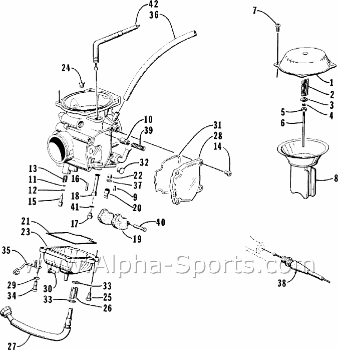 2000 Arctic Cat 250 2x4 ATV carb assembly problems ... 400 eiger engine diagram 
