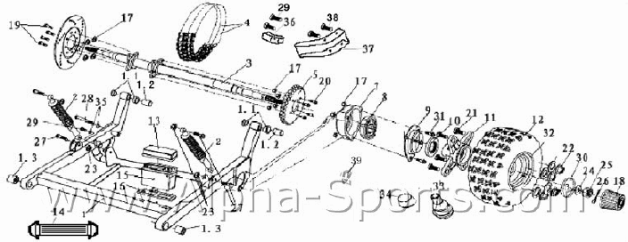 Baja reaction best sale 150 parts