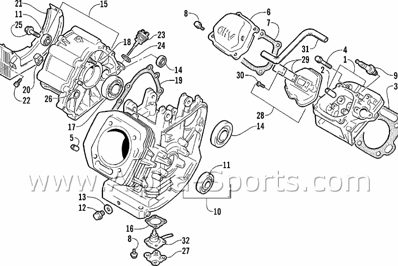 AC Generator Parts Diagrams - Alpha Sports Center