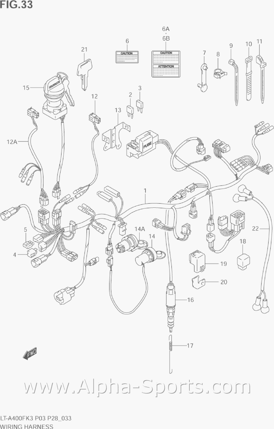 Suzuki ATV OEM Parts Catalog - Alpha Sports Parts Diagrams