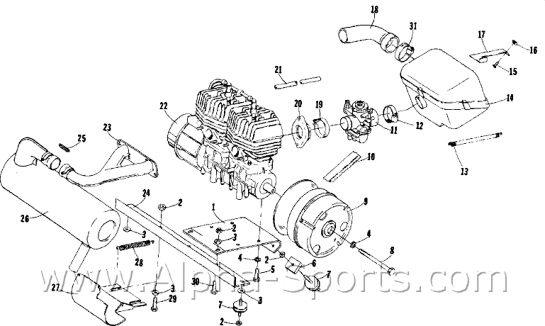 AC SN Arctic Cat Snowmobile Parts, OEM Arctic Cat Parts, Arctic